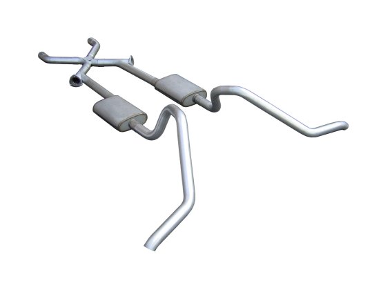Cat Back w/Xchange Exhaust System Split Side Dual Exit 2.5 in Intermediate And Tail Pipe Violator...