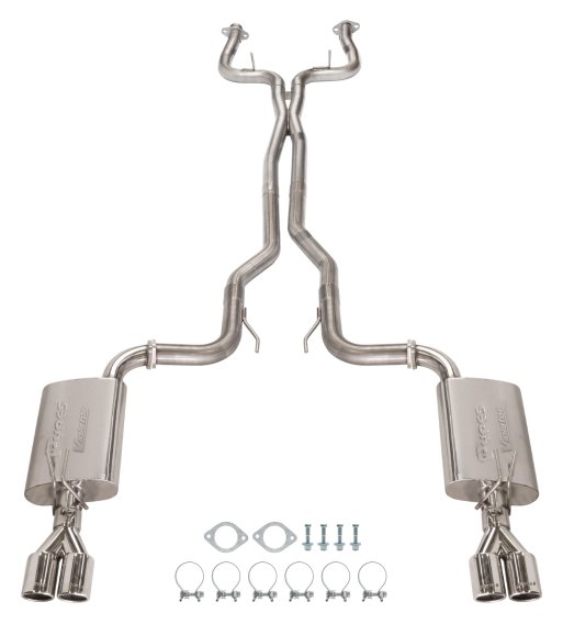 2008-2009 G8 Cat Back Violator Exhaust System With Quad Tips 304/409 Stainless SGG63V