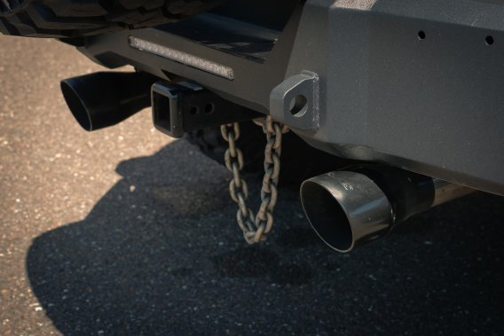 Axle-Back Exhaust System 18-22 Jeep Jl Dual Exit 2.5 Inch Intermediate And Tailpipe Street Pro Mu...