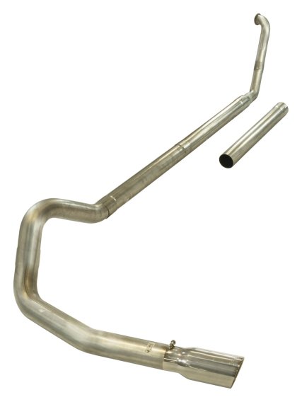 **Discontinued**Turbo Back Exhaust System Single Side Exit 94-98 Ford 4 in Intermediate Hardware ...