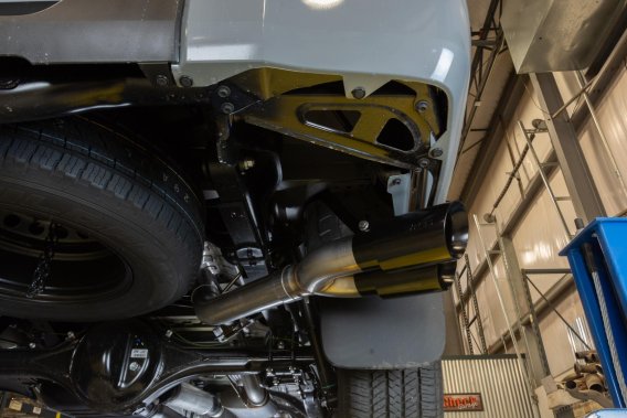 Cat-Back Exhaust System 14-21 Split Side Dual Exit 2.5 in Intermediate And 3 in Tail Pipe Violato...