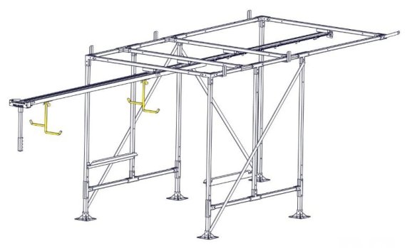 Folding Ladder Rack Hook