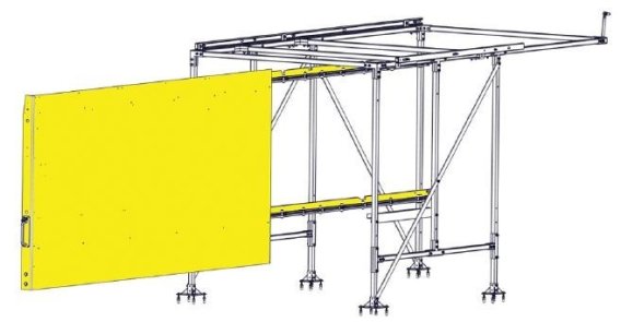 Left Foot Sliding Wall Only for WSS580