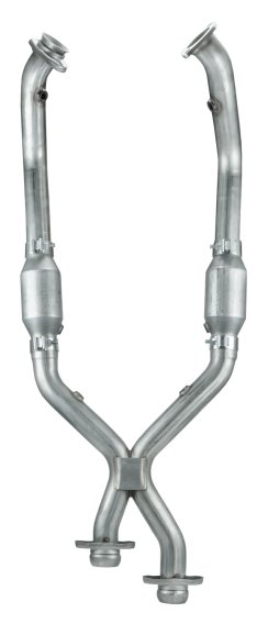 1996-1998 Mustang X-Pipe Exhaust Kit High Flow Catalytic Converters EPA Compliant 409 Stainless S...