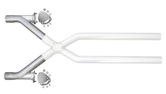 Xchange Dump Legs Intermediate Pipe 2.5 in Hardware Incl Natural 409 Stainless Steel Pypes Exhaus...