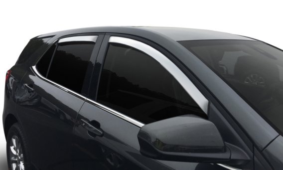 Auto Ventshade 684446 Chrome Ventvisor Side Window Deflector, 4-Piece Set 2013-2022 Buick Encore ...