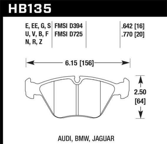 HAWK HPS 5.0 Brake Pad Sets