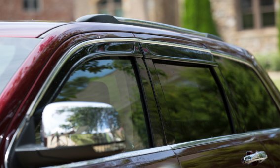 Auto Ventshade 794030 Low Profile Ventvisor Side Window Deflector with Chrome Trim, 4-Piece Set f...