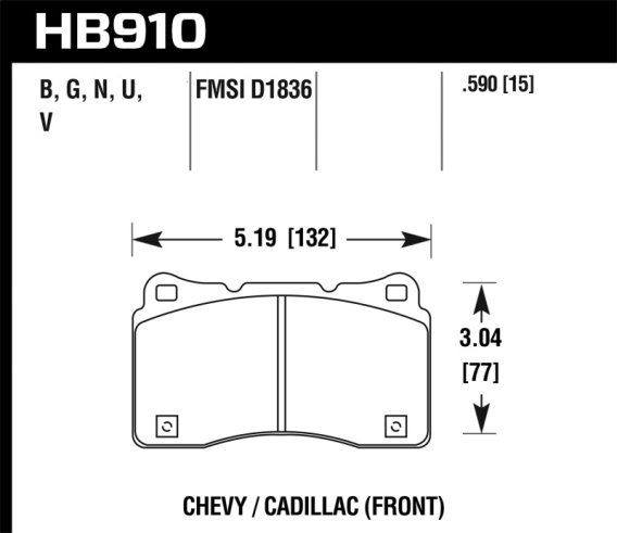 HAWK HPS 5.0 Brake Pad Sets