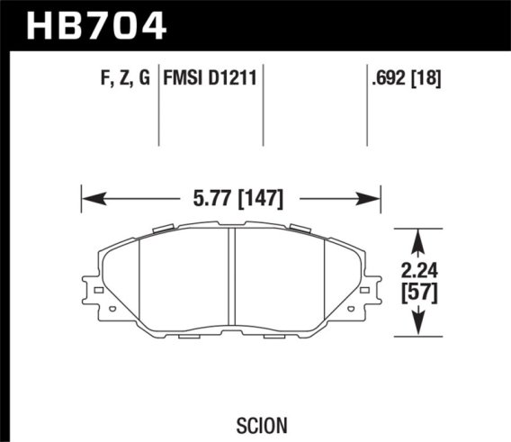 HAWK HPS 5.0 Brake Pad Sets