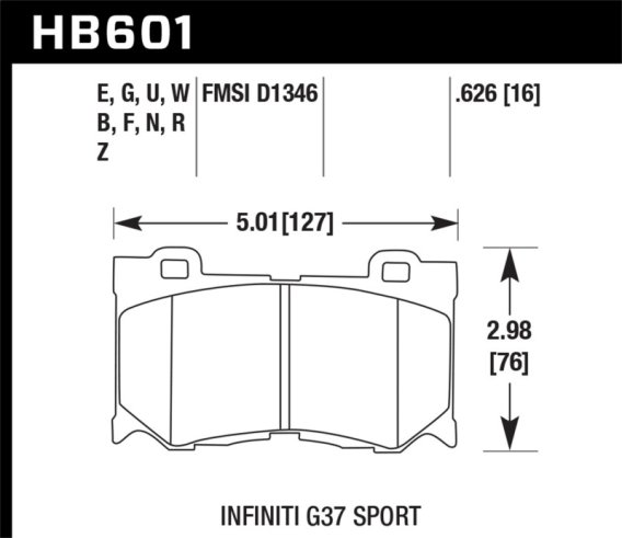 HAWK HPS 5.0 Brake Pad Sets