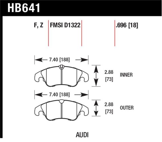HAWK HPS Brake Pad Sets