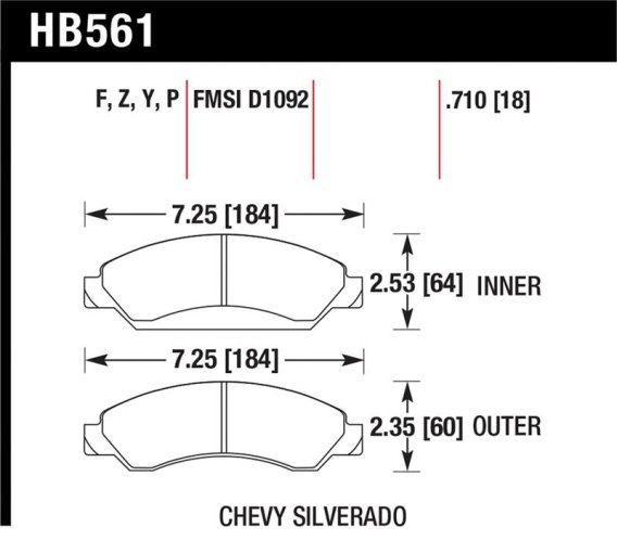 HAWK Ceramic Brake Pad Sets