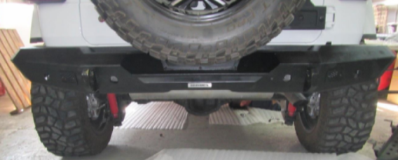 Go Rhino 272120T - Trailline Rear Full Width Bumper - Textured Black