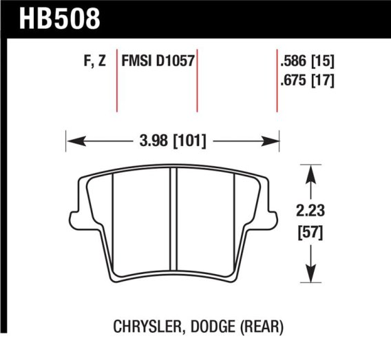 HAWK HPS Brake Pad Sets