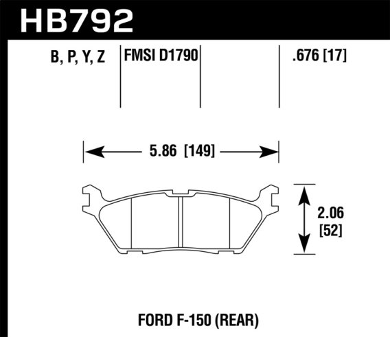 HAWK DTC-60 Brake Pad Sets
