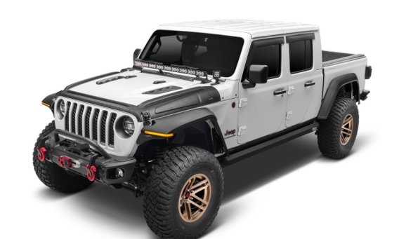 Bushwacker 14131 Black Trail Armor Hood Stone Guard for 18-23 Jeep Wrangler JL 2&4 Dr, 20-22 Glad...