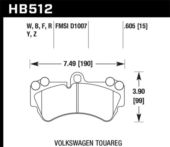 HAWK HPS Brake Pad Sets