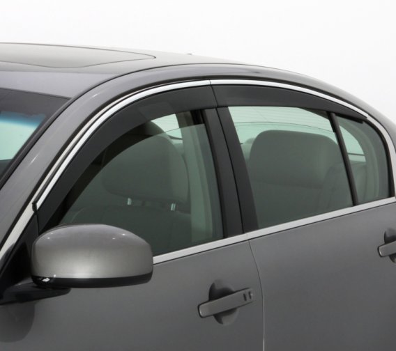 Auto Ventshade 794060 Ventvisor Low Profile Side Window Deflector with Chrome Trim, 4-pc set for ...
