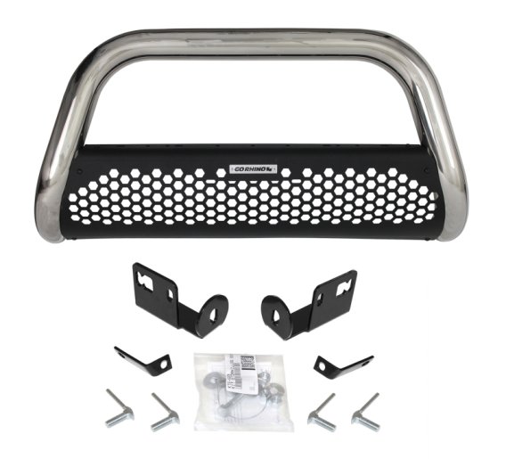 Go Rhino 55253PS - RC2 Bull Bar with Mounting Brackets - Polished Stainless Steel