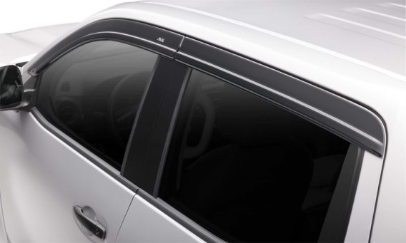 Auto Ventshade 894112 Low Profile Dark Smoke Ventvisor Side Window Deflector, 4-Piece Set for 22-...