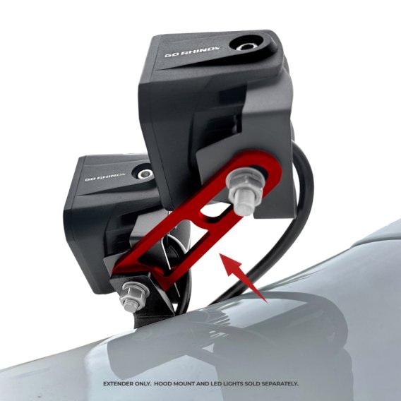Go Rhino 732400T - XE Hood Mounts - Dogbone Bracket - Textured Black