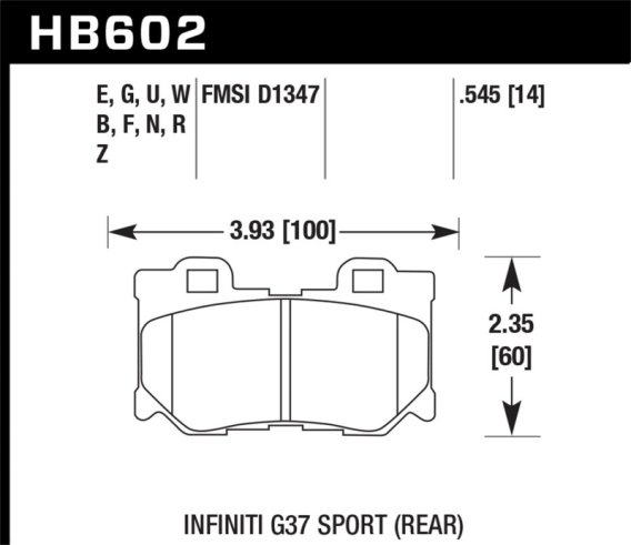 HAWK HPS Brake Pad Sets