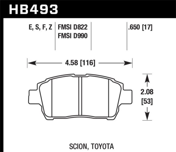 HAWK Blue 9012 Brake Pad Sets