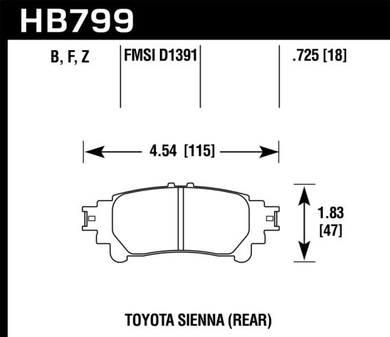 HAWK HPS 5.0 Brake Pad Sets