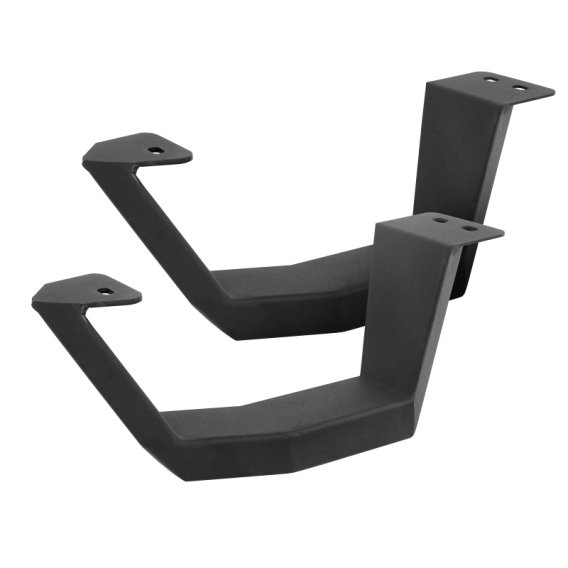 Go Rhino 6344456820PC - RB10 W/ Brackets, 2 Pairs Drop Steps Kit-Textured Black