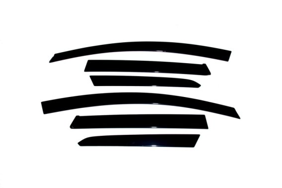 Auto Ventshade 896003 Low Profile Dark Smoke Ventvisor Side Window Deflector, 6-Piece Set for 200...