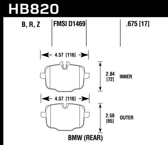 HAWK HPS 5.0 Brake Pad Sets