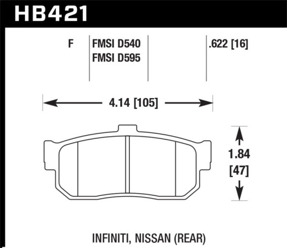 HAWK HPS Brake Pad Sets