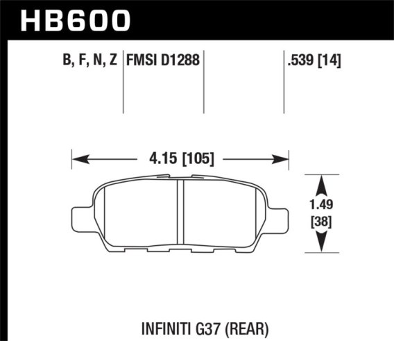 HAWK HPS Brake Pad Sets