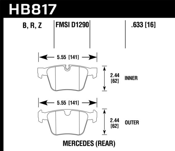 HAWK HPS 5.0 Brake Pad Sets