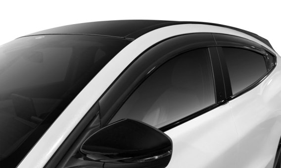 Auto Ventshade 894064 Low Profile Ventvisor Side Window Deflector with Chrome Trim, 4-Piece Set f...