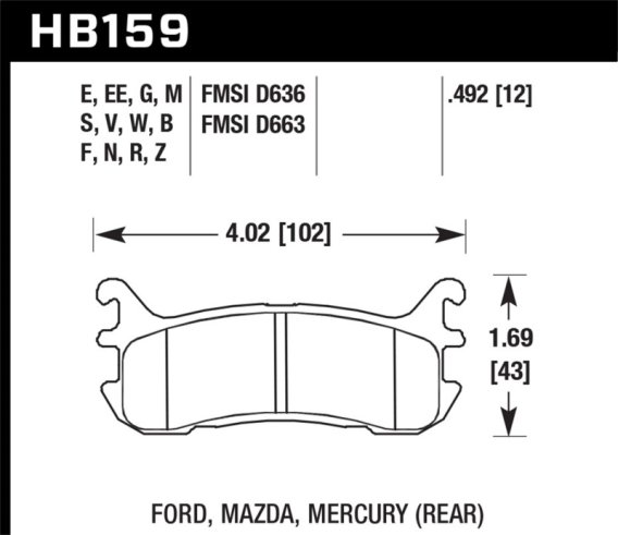 HAWK HP+ Brake Pad Sets