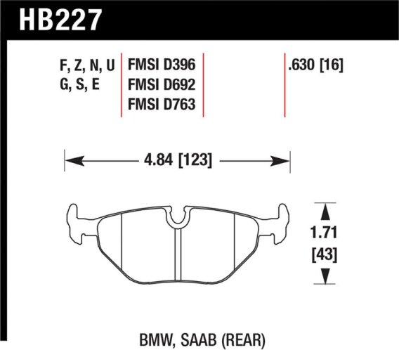HAWK HT-10 Brake Pad Sets