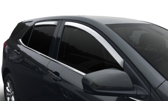 Auto Ventshade 684446 Chrome Ventvisor Side Window Deflector, 4-Piece Set 2013-2022 Buick Encore ...