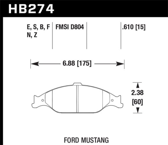 HAWK Blue 9012 Brake Pad Sets