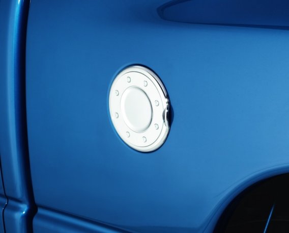 Auto Ventshade 688774 Chrome Fuel Door Cover for 1994-2008 Dodge Ram 1500, 1994-2010 Ram 2500/350...