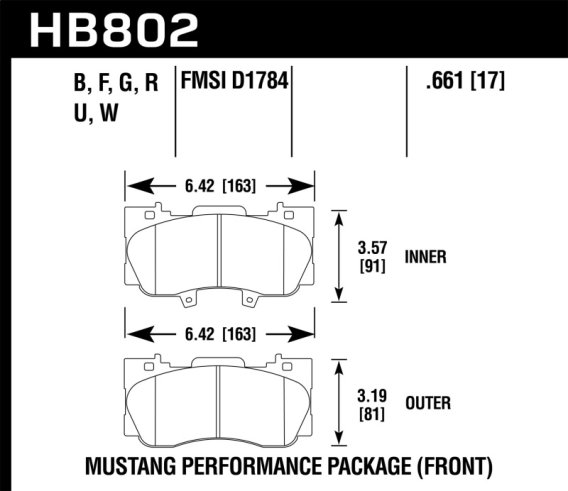 HAWK HPS 5.0 Brake Pad Sets