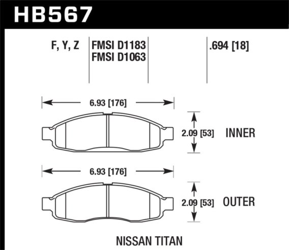 HAWK LTS Brake Pads