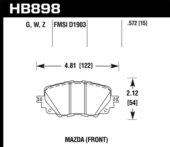 HAWK HPS 5.0 Brake Pad Sets