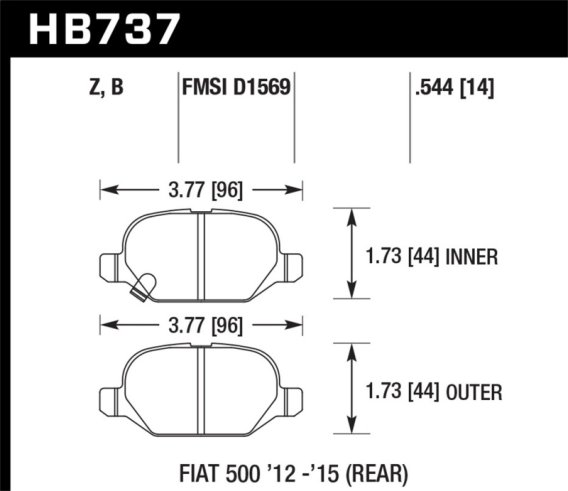 HAWK HPS 5.0 Brake Pad Sets