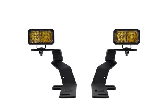 Stage Series 2 Inch LED Ditch Light Kit for 2015-2020 Ford F-150, Pro Yellow Combo