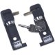 Door Hinge Locker - 55-86 CJ / 87-95 Wrangler YJ Black Set of 2 Tuffy Security Products