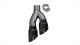 One Twin 4.0 Inch Side Swept Black Pro-Series Tips (Clamp Included) Fits Corsa Exhaust Kits Stain...
