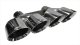 Quad 4.5 Inch Polished Pro-Series Tip Kit Clamps Included Dual Rear Exit For Corsa C7 Exhaust Onl...