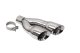 Twin 4 Inch Tip Kit Pro-Series Slash Cut Polished 22-25 Toyota Tundra Corsa Performance